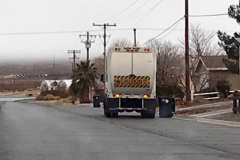 Robin Hebrock/Pahrump Valley Times The garbage collection rate increase approved by the Nye Cou ...