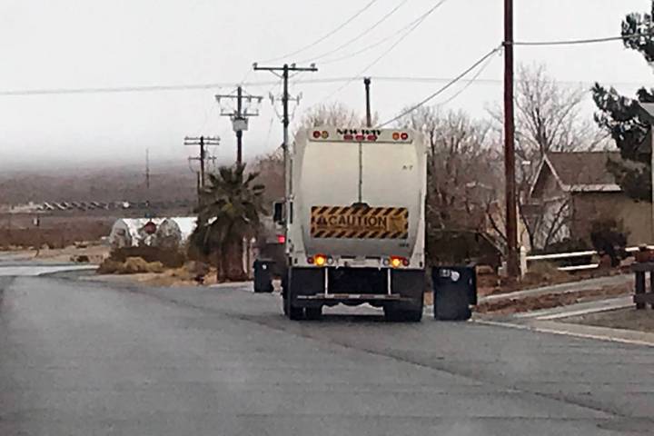 Robin Hebrock/Pahrump Valley Times The garbage collection rate increase approved by the Nye Cou ...