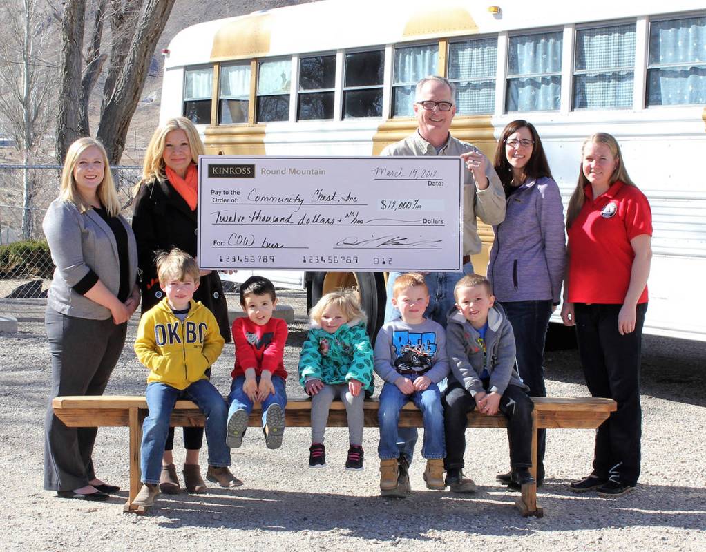 Kirk Greber/Special to the Times-Bonanza In the front row, representing COW Bus students are Ir ...