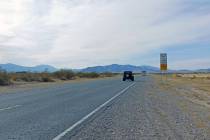 Robin Hebrock/Pahrump Valley Times A view of Bell Vista Avenue traveling west from Highway 160. ...