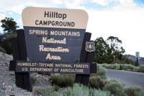 Hilltop Campground is seen at the Spring Mountains National Recreation Area near Mount Charlest ...