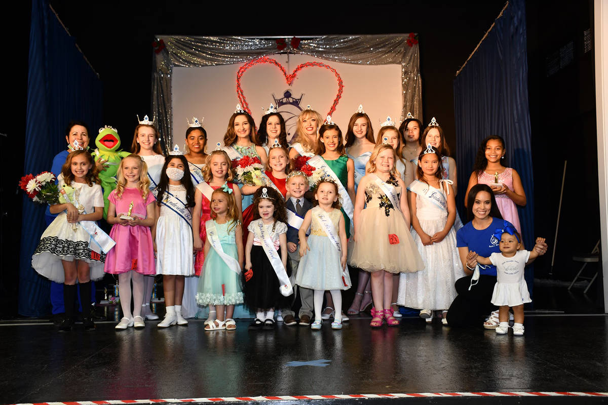 Special to the Pahrump Valley Times The contestants in the 2021 Nye County Cinderella Pageant p ...