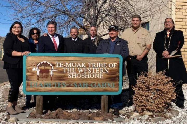 Special to the Pahrump Valley Times A screen shot of the Te-Moak Tribe of Western Shoshone Ind ...