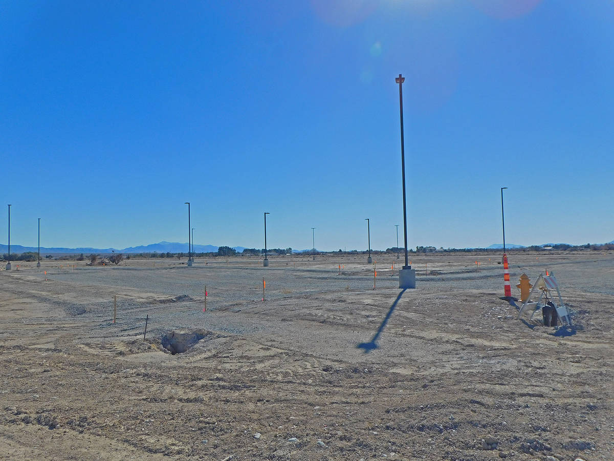 Robin Hebrock/Pahrump Valley Times Development of Kellogg Park continues to move forward and th ...