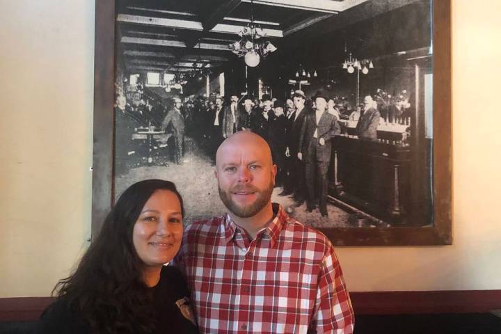 Tom Rysinski/Times-Bonanza & Goldfield News Tonopah Liquor Company owners Tiffany and Marc Grig ...