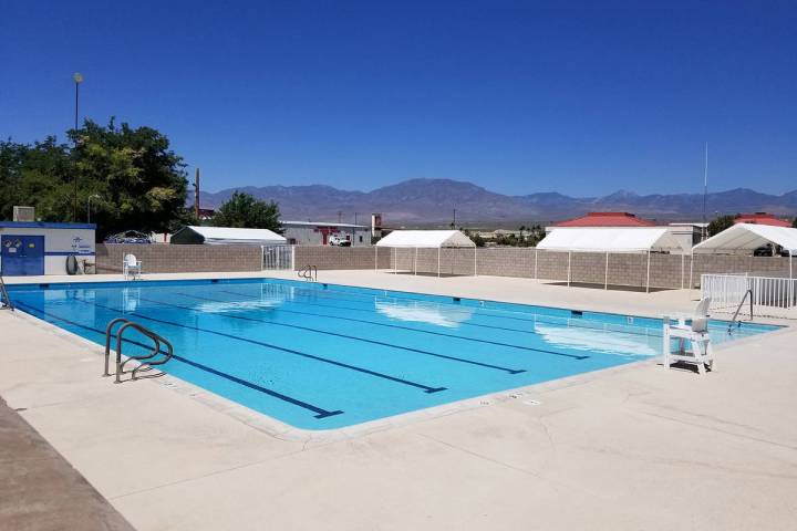 David Jacobs/Pahrump Valley Times This July 4 photo shows the unoccupied Pahrump community swim ...