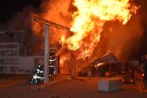 Special to the Pahrump Valley Times No injuries were reported following a structure fire on Sou ...