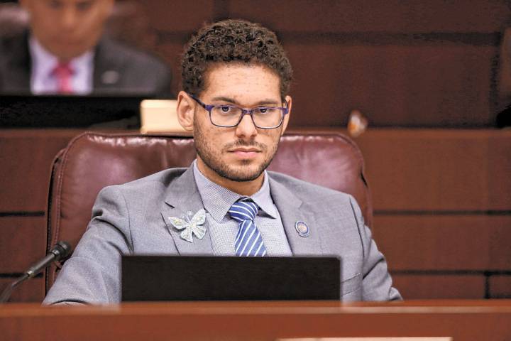 K.M. Cannon/Las Vegas Review-Journal Assemblyman Howard Watts, D-Las Vegas, at the Legislative ...