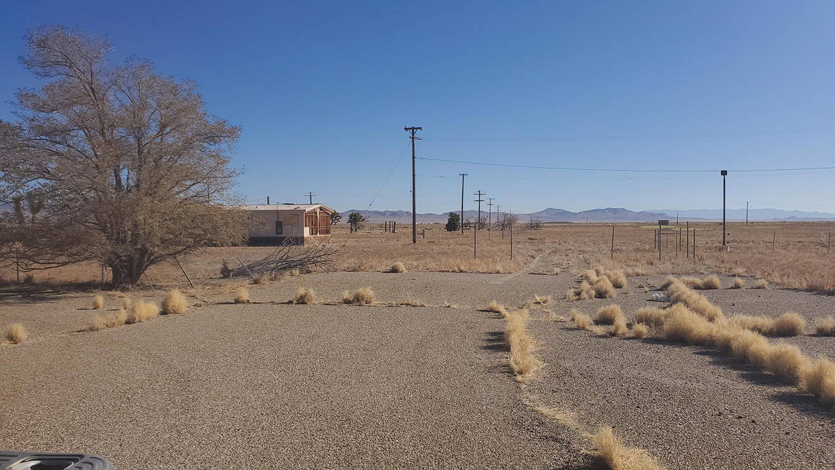 Special to the Pahrump Valley Times The proposed entrance for the Tonopah drive-in theater is s ...