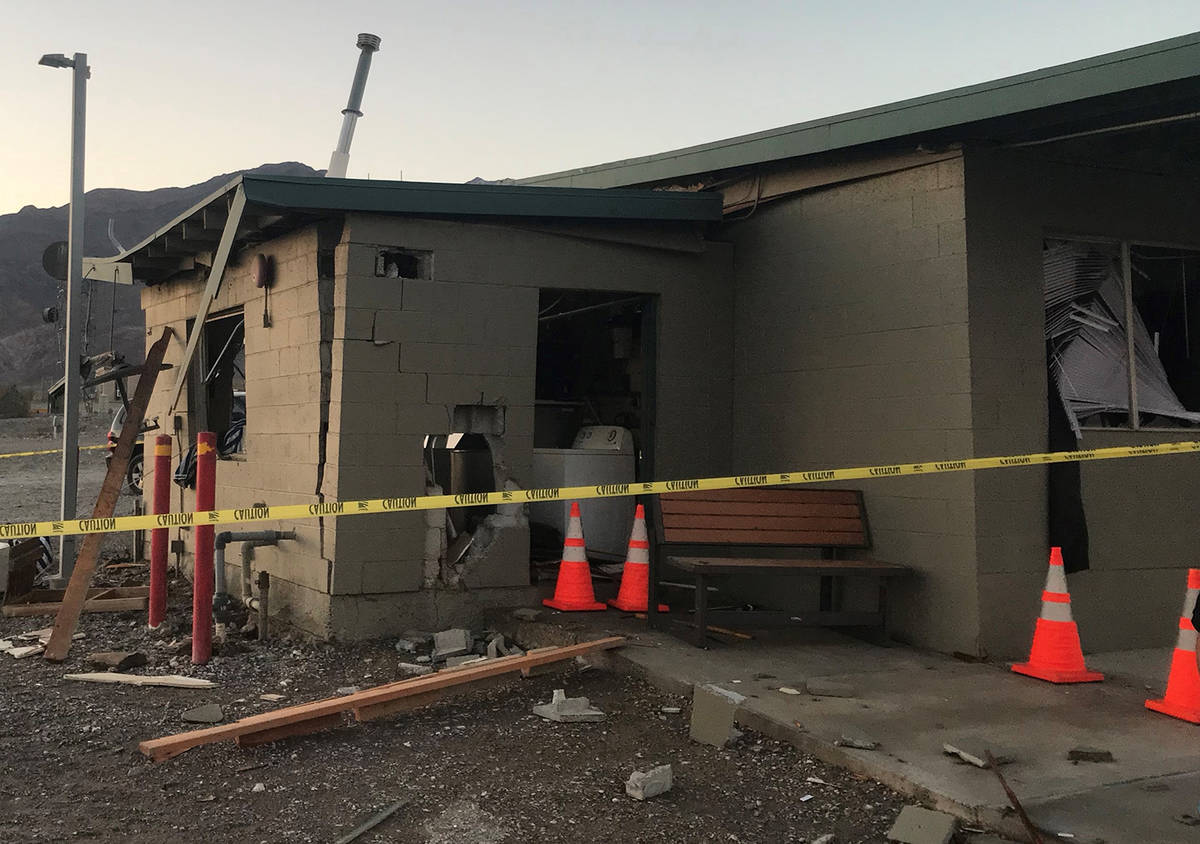 Special to the Pahrump Valley Times An explosion, apparently caused by a propane leak, damaged ...