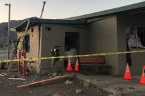 Special to the Pahrump Valley Times An explosion, apparently caused by a propane leak, damaged ...