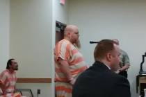 Selwyn Harris/Pahrump Valley Times Murder suspect Cole Engelson appears in Pahrump Justice Cou ...