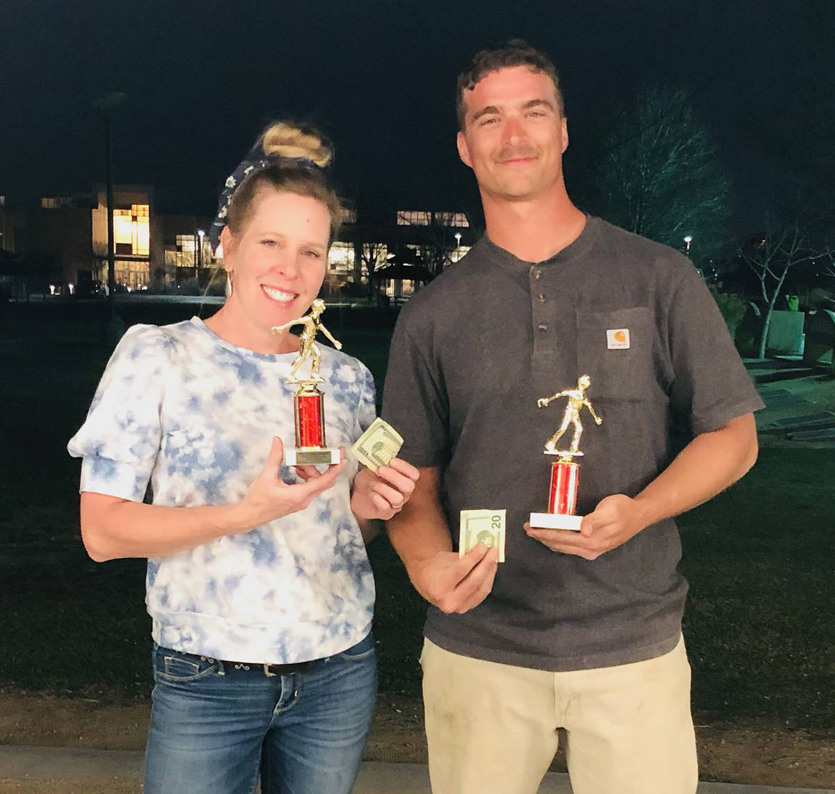 Lathan Dilger/Special to the Pahrump Valley Times Sheri Dilger and Jefferson Counts with their ...