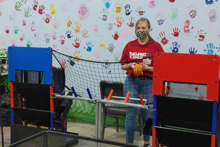 Landon Ingersoll/Special to the Pahrump Valley Times Pahrump robotics team Awkward Silence tak ...