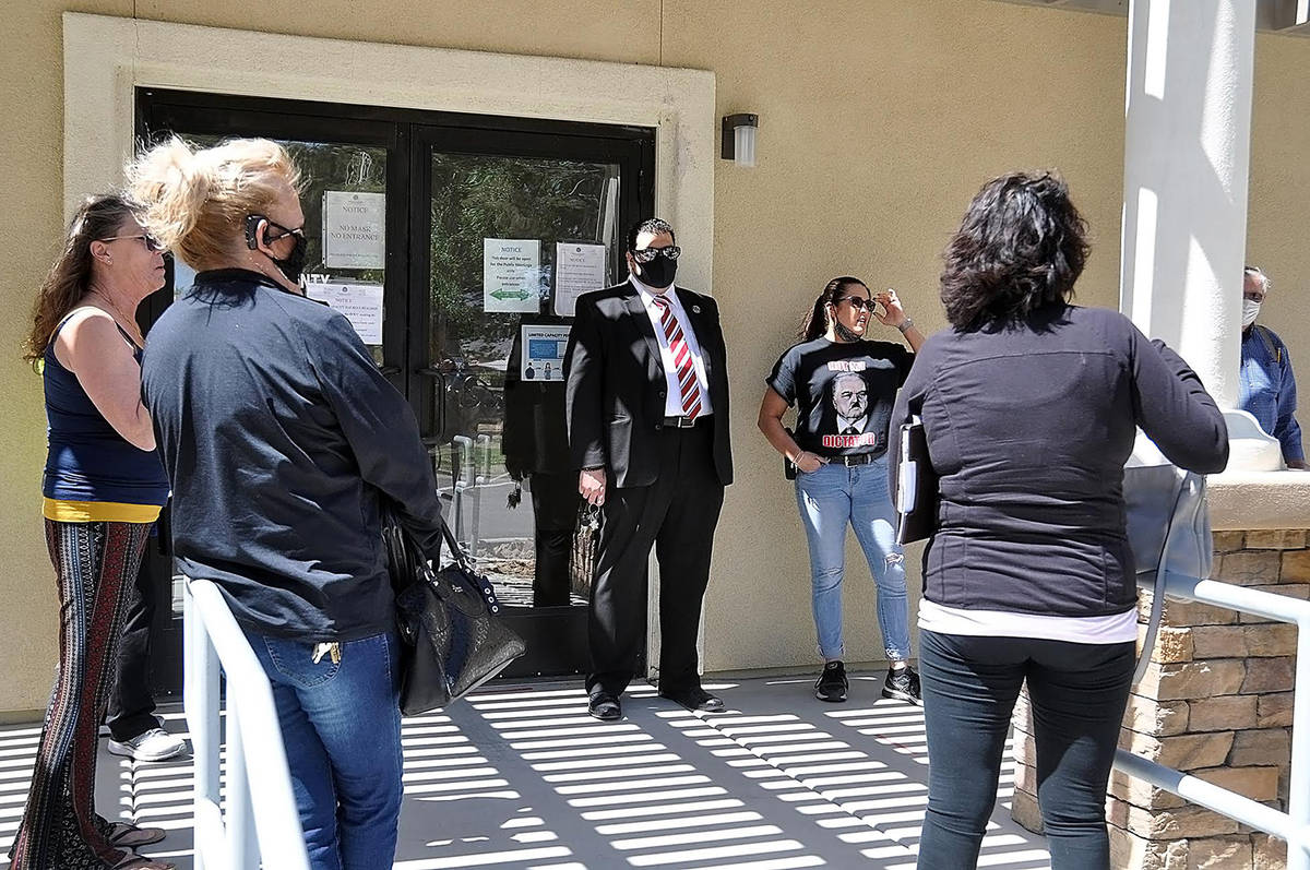 Horace Langford Jr./Pahrump Valley Times Nye County Commissioner Leo Blundo and his wife Melis ...