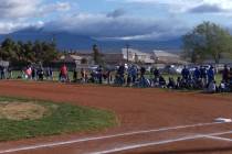 Nick Castro, Pahrump Valley Little League/Special to the Pahrump Valley Times Players gather on ...