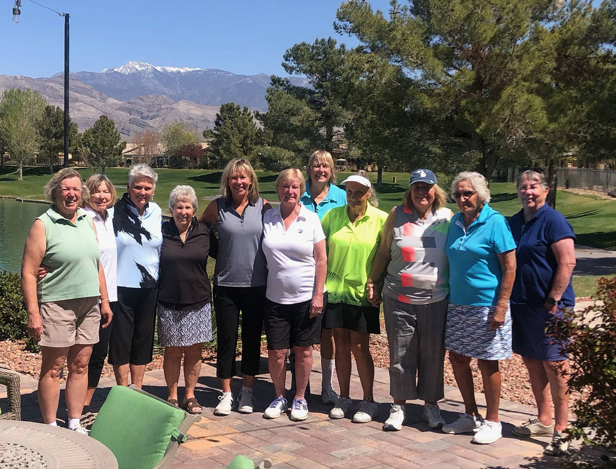 Special to the Pahrump Valley Times Participants in the 2021 Mountain Falls Women's Golf Associ ...