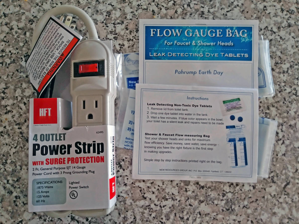Special to the Pahrump Valley Times Pictured are a power strip and a kit detailing how to insta ...