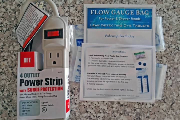 Special to the Pahrump Valley Times Pictured are a power strip and a kit detailing how to insta ...