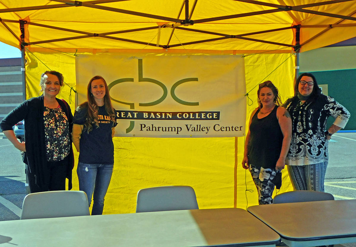 Robin Hebrock/Pahrump Valley Times Students and staff from the Great Basin College Social Work ...