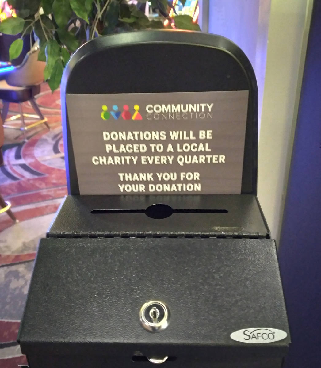 Selwyn Harris/Pahrump Valley Times Players at the Pahrump Nugget can drop in loose change after ...