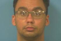 Selwyn Harris/Pahrump Valley Times Walmart assistant manager Kyle Johnson faces one count of e ...