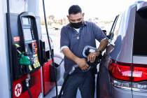 Bizuayehu Tesfaye/Las Vegas Review-Journal Gas prices have risen over 50% from the same time a ...