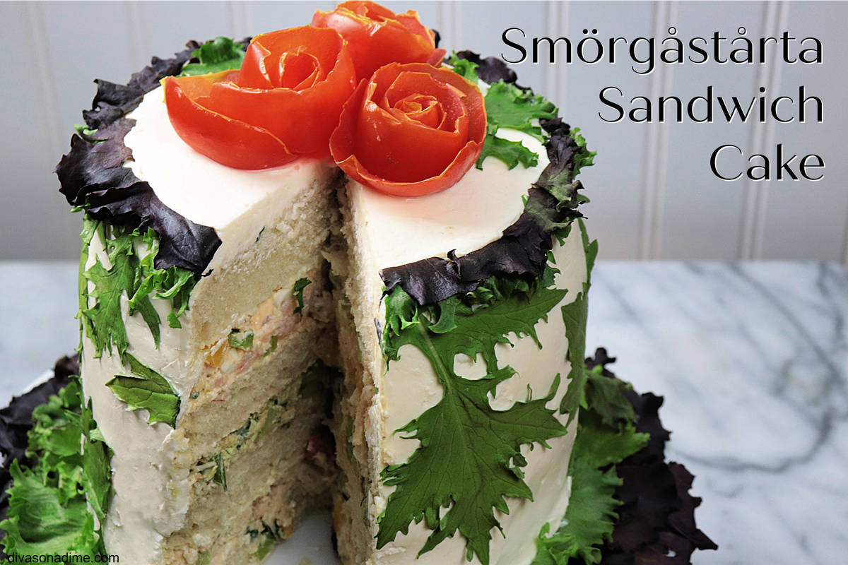 Patti Diamond/Special to the Pahrump Valley Times The savory sandwich cake is made by layering ...