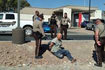 Selwyn Harris/Pahrump Valley Times Nye County Sheriff's Office deputies responded to an inciden ...