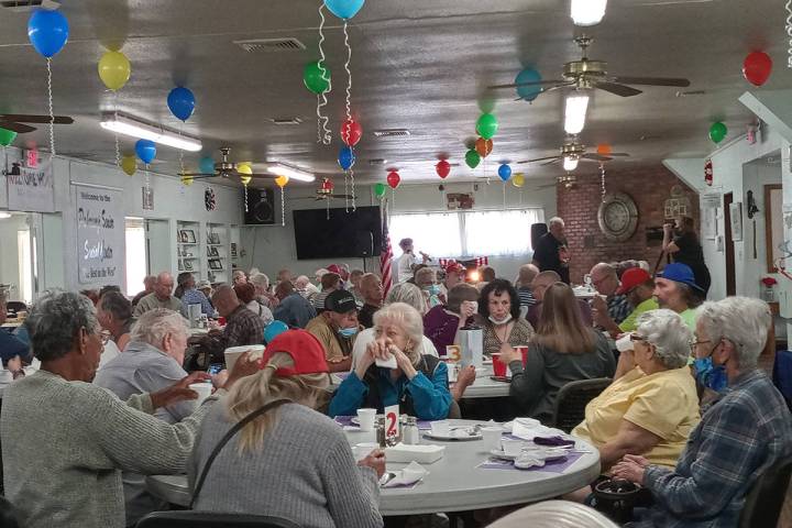 Special to the Pahrump Valley Times The Pahrump Senior Center dining room was filled to near ca ...