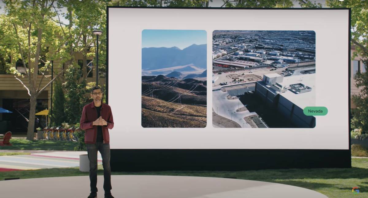 Google CEO Sundar Pichai announced May 18, 2021 that the company will develop a geothermal powe ...