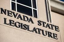 Benjamin Hager/Las Vegas Review-Journal The Nevada State Legislature Building at the state Capi ...