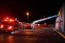 Special to the Pahrump Valley Times Pahrump Valley Fire and Rescue Services Tower Ladder appara ...