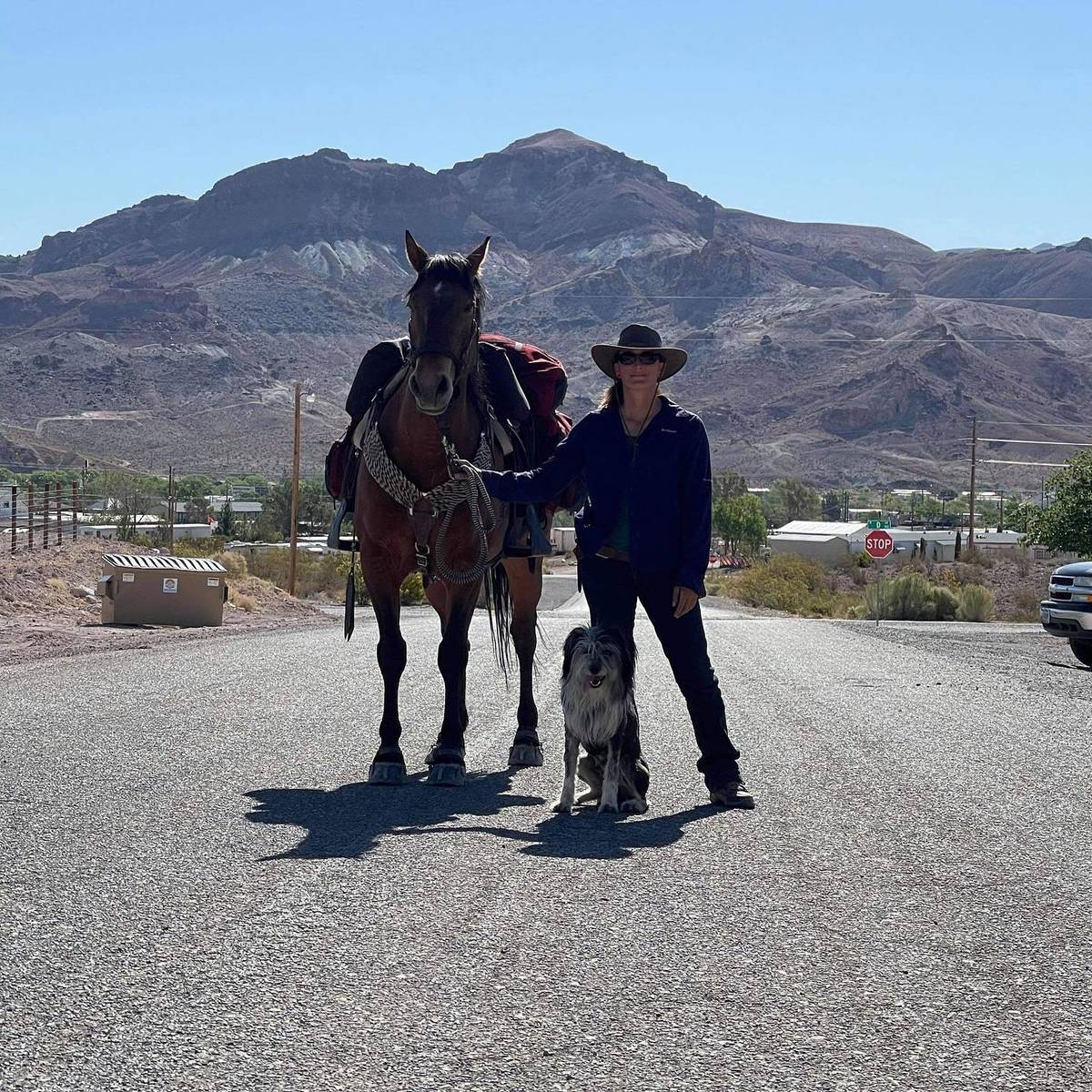 Nevada Discovery Ride Szesciorka, her horse Sage and her dog Juniper are making several stops i ...