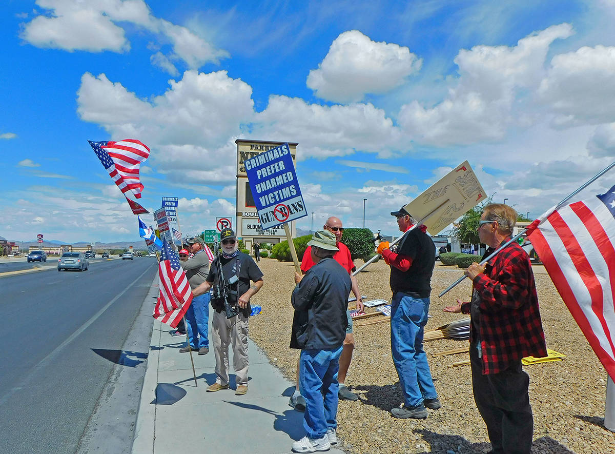 Robin Hebrock/Pahrump Valley Times Another view of Stand in Solidarity rally attendees.