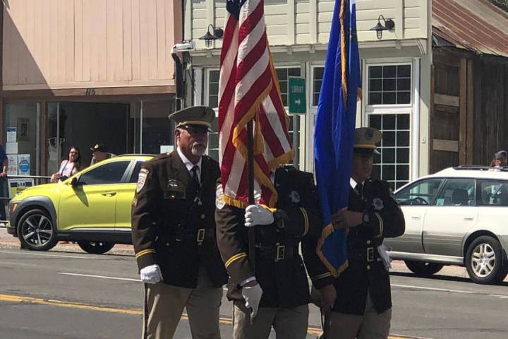 Tom Rysinski/Times-Bonanza & Goldfield News A Nye County Sheriff's Office honor guard was among ...