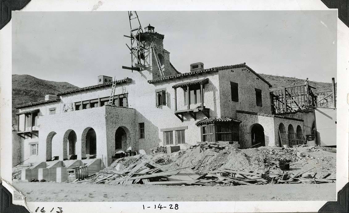 Mat Roy Thompson/Special to the Pahrump Valley Times Pictured is Scotty's Castle looking from ...
