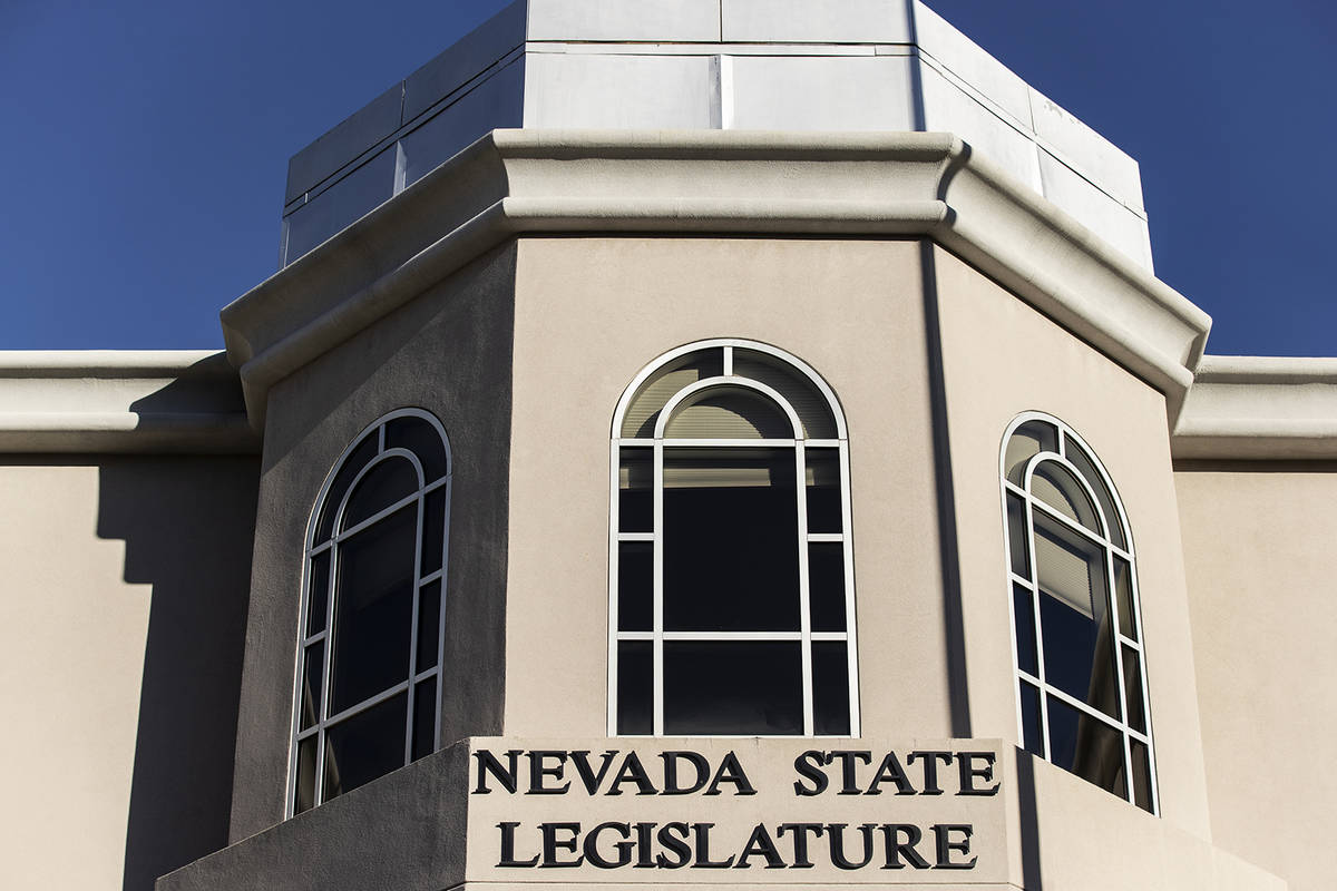 The Nevada State Legislature Building. (Benjamin Hager/Las Vegas Review-Journal) @benjaminhphoto