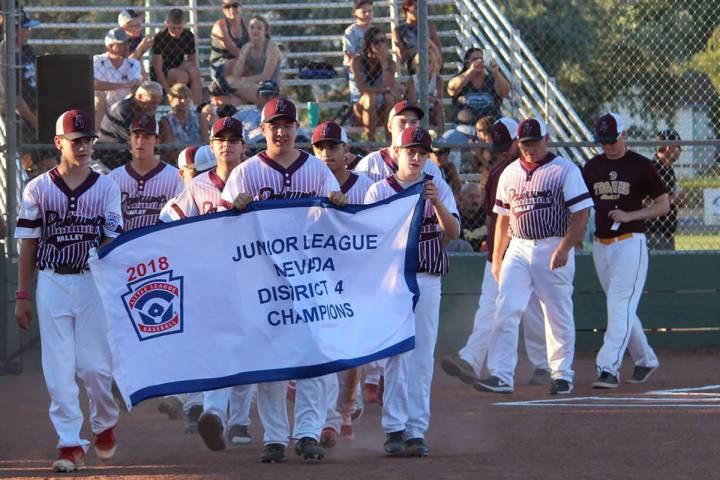 File photo Players and coaches from Pahrump's District 4 champion Little League Junior All-Star ...