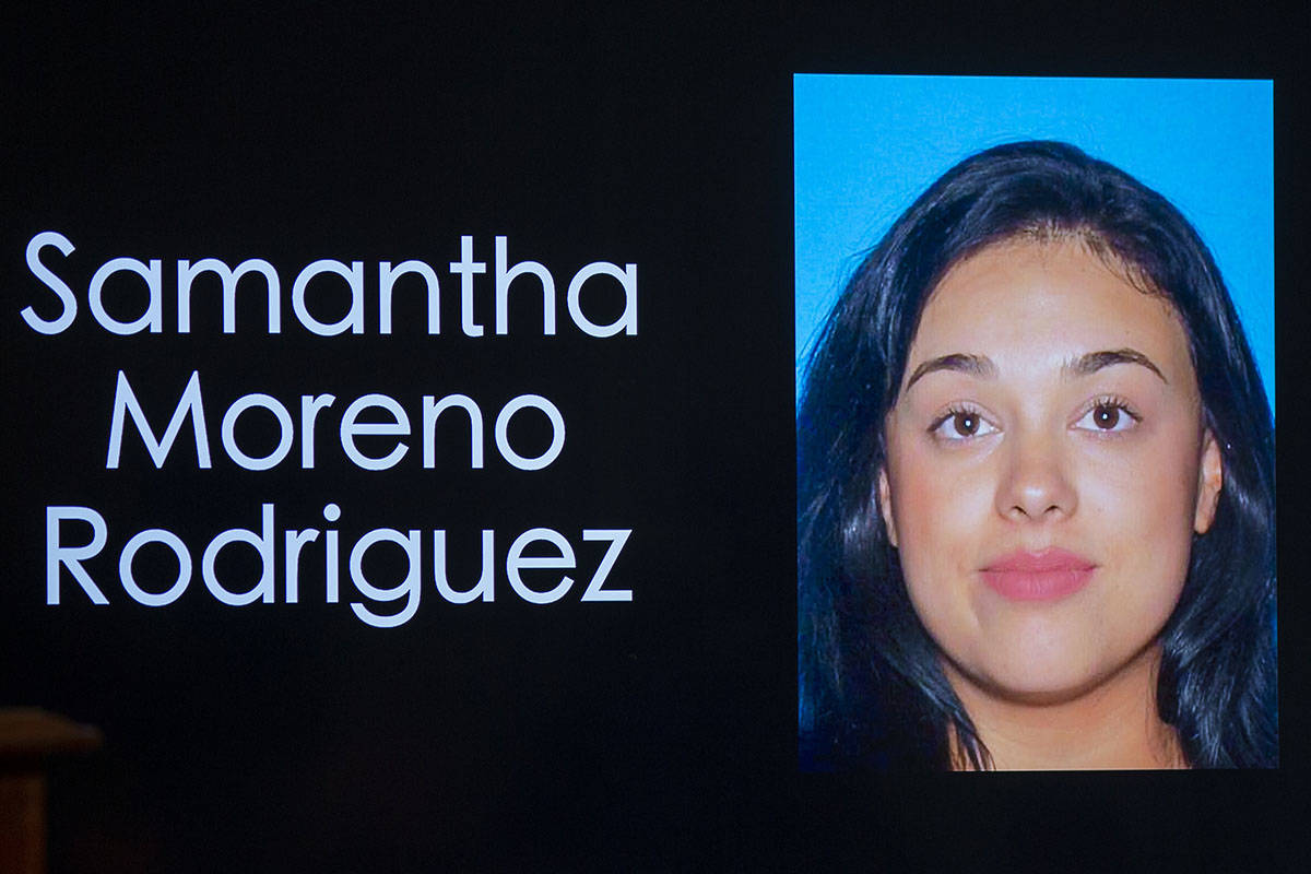 Police headshot of Samantha Moreno Rodriguez (L.E. Baskow/Las Vegas Review-Journal) @Left_Eye_I ...