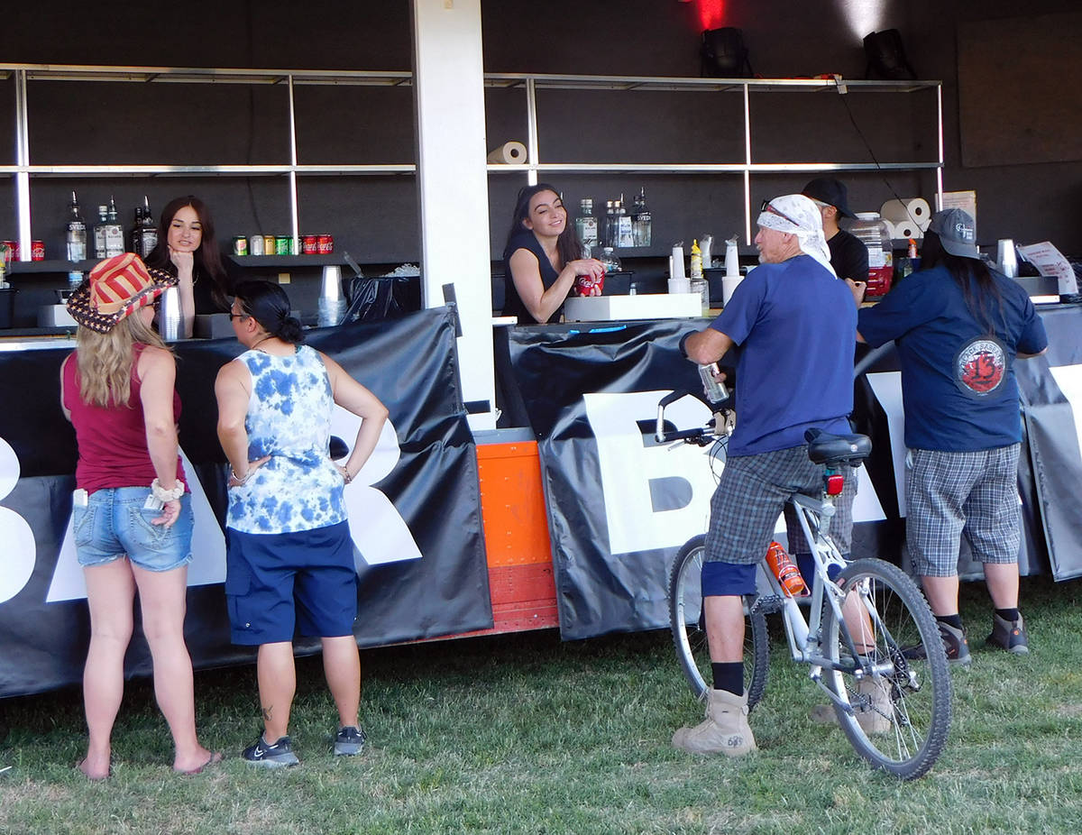 Robin Hebrock/Pahrump Valley Times A highly popular vendor at the Pahrump Music Festival was a ...