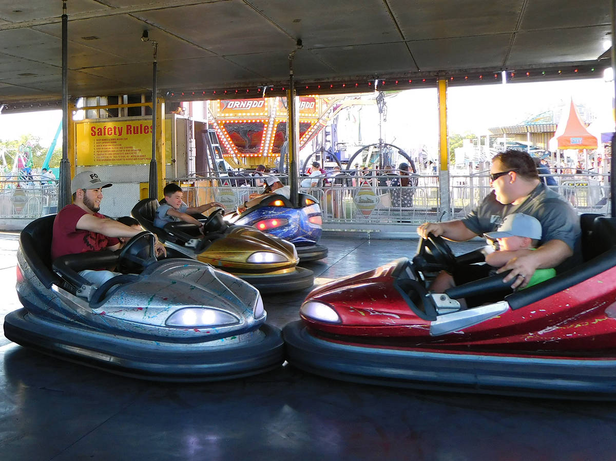 Robin Hebrock/Pahrump Valley Times Bumper cars were just one of the many fun rides that Pahrump ...