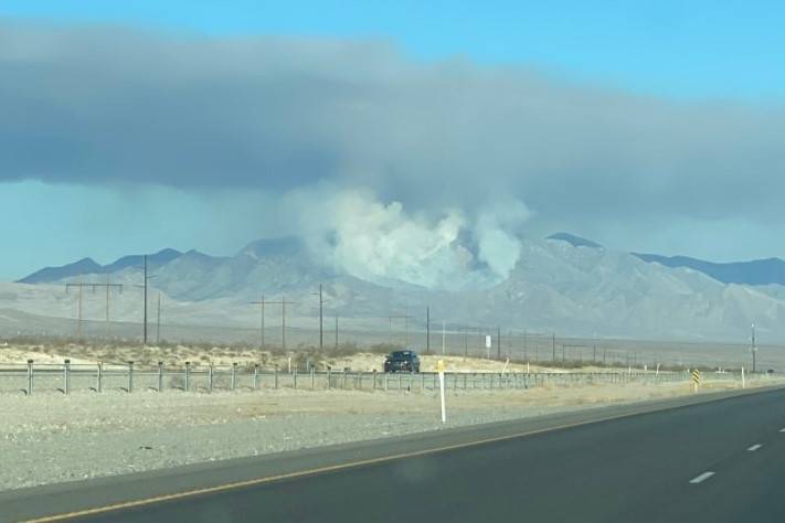 Fire west of Las Vegas scorches nearly 300 acres | Pahrump Valley Times