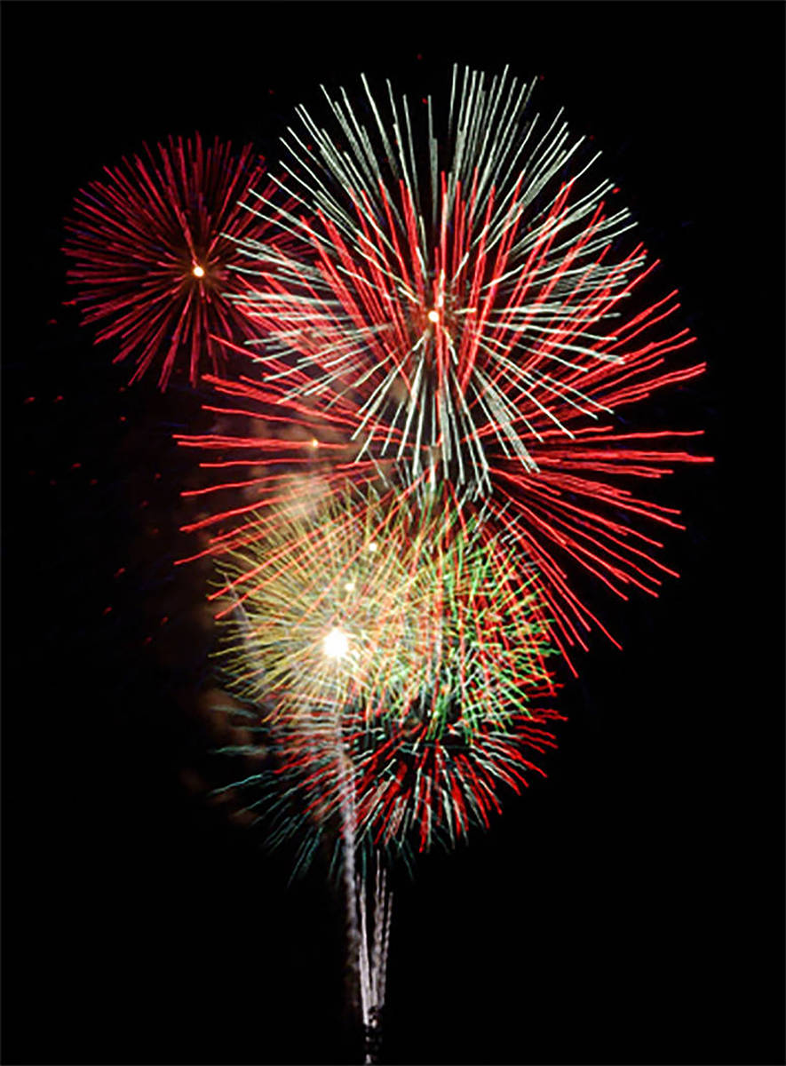 Horace Langford Jr./Pahrump Valley Times The annual Fourth of July Fireworks Show, sponsored b ...