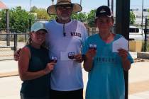 Special to the Pahrump Valley Times June Bug Open division winners, from left, Class B champion ...