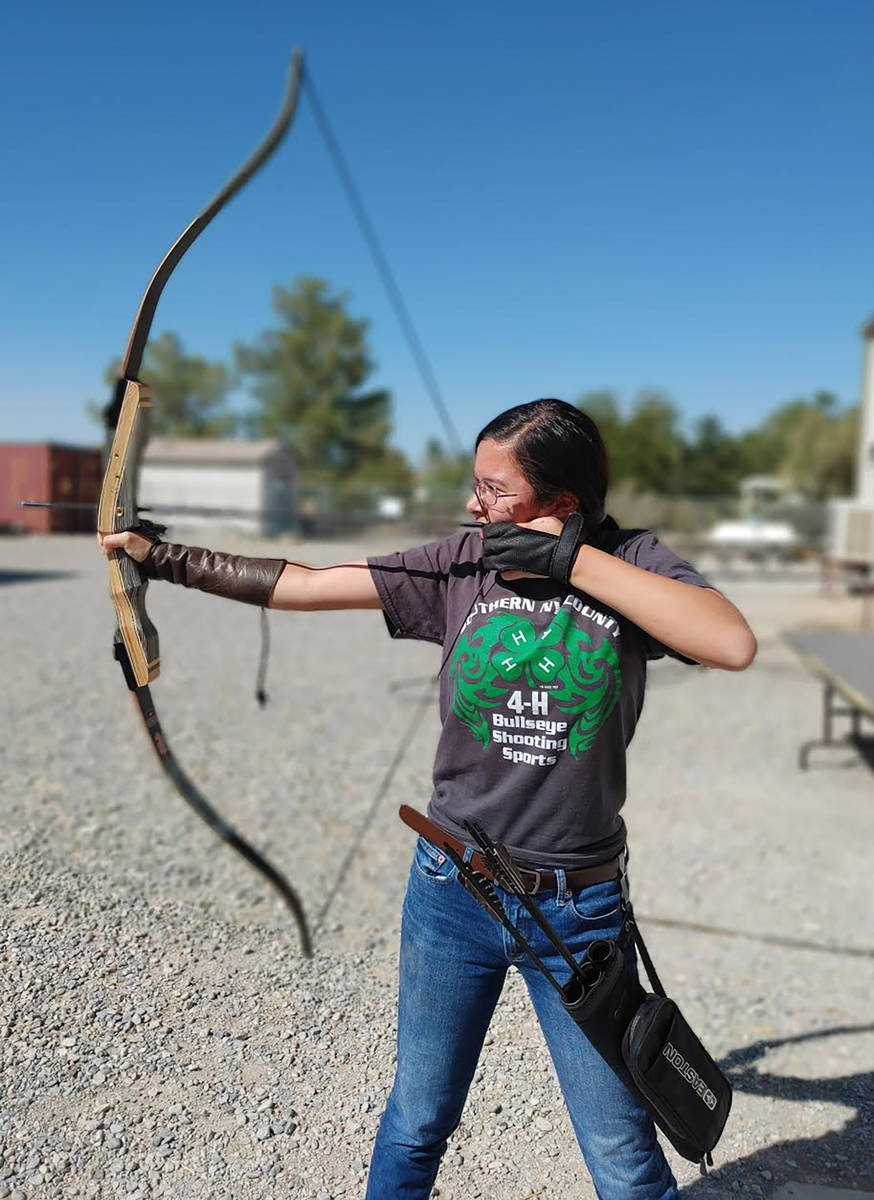 Stormy Ingersoll/Special to the Pahrump Valley Times This photo shows a local 4-H Bullseye Shoo ...