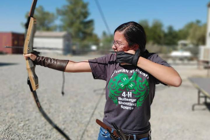 Stormy Ingersoll/Special to the Pahrump Valley Times This photo shows a local 4-H Bullseye Shoo ...