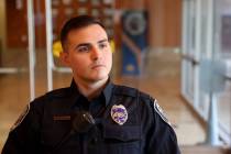 North Las Vegas Police Public Information Officer Alexander Cuevas talks about distracted drivi ...