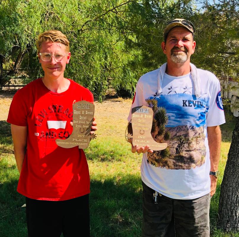 Lathan Dilger/Special to the Pahrump Valley Times Kasey Dilger, left, and Kevin Chael of Pahrum ...