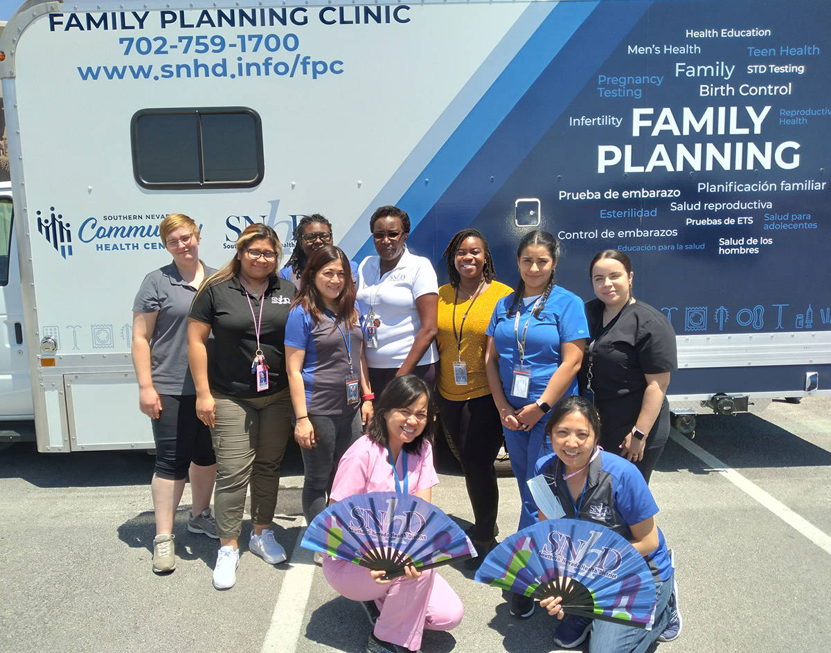 Selwyn Harris/Pahrump Valley Times Health professionals from the Southern Nevada Community Heal ...